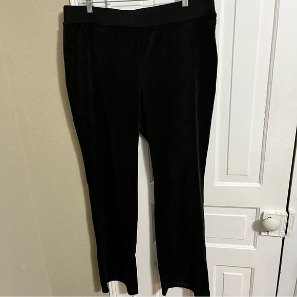 Juicy Couture Velour Pants Big Bling Spellout Liquorice Black XL - Picture 3 of 10